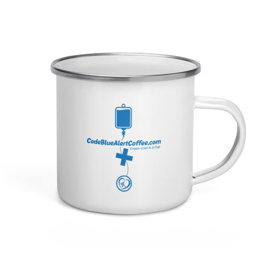 Code Blue Alert Coffee Enamel Mug