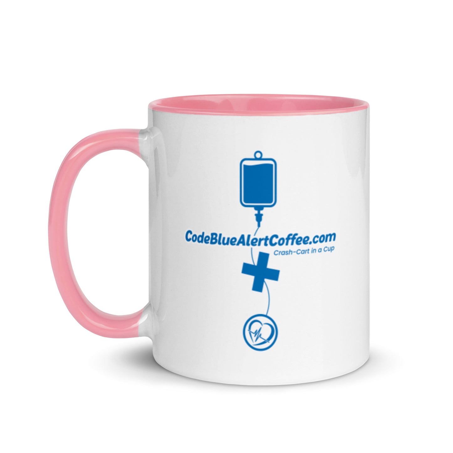 Code Blue Alert Coffee Mug with Color Inside
